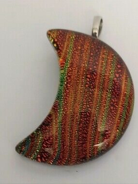 Dishrole Orange Pendant One Of A Kind- Homemade
